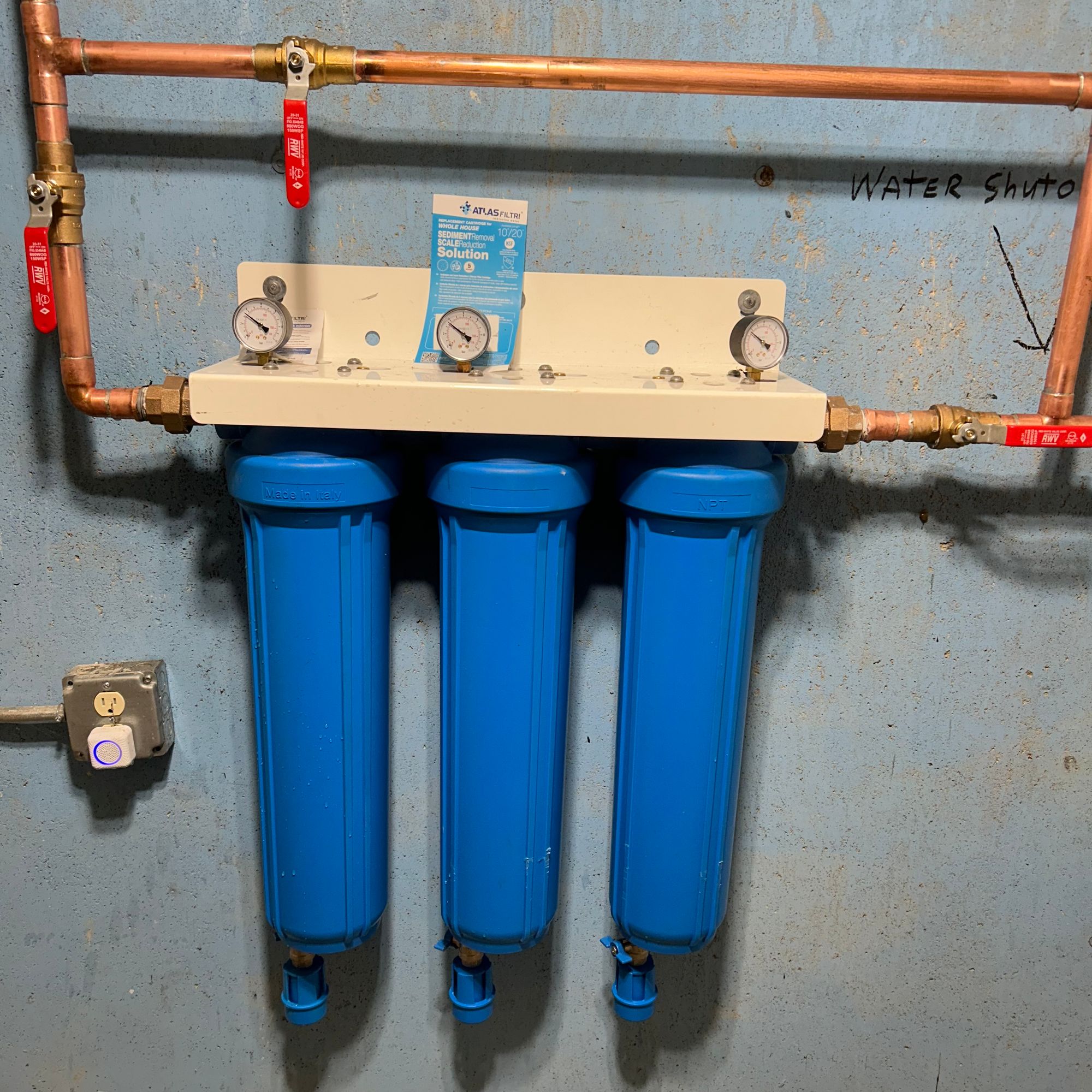 Installed water filtration system from the company gallery