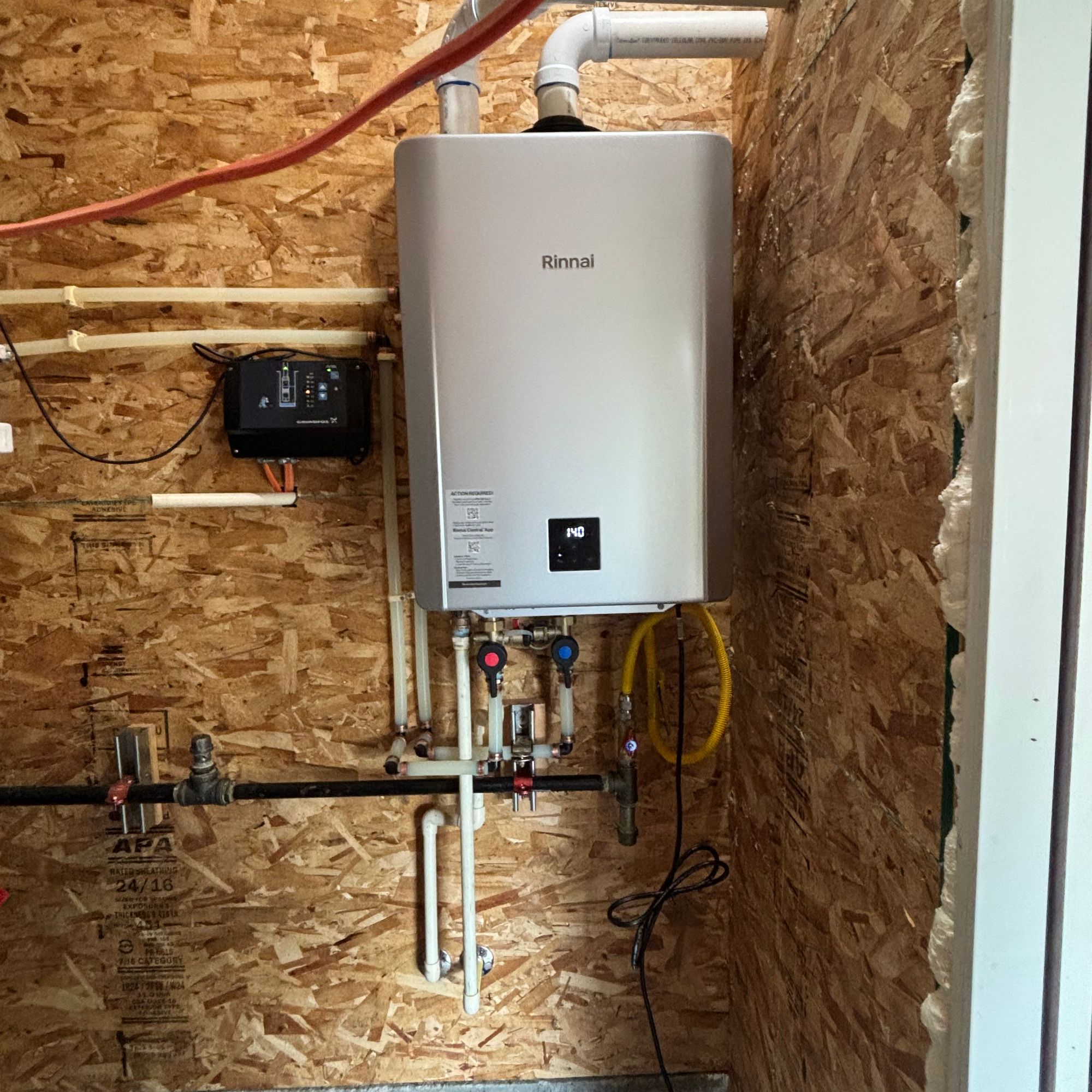Wall-mounted tankless water heater from the company gallery